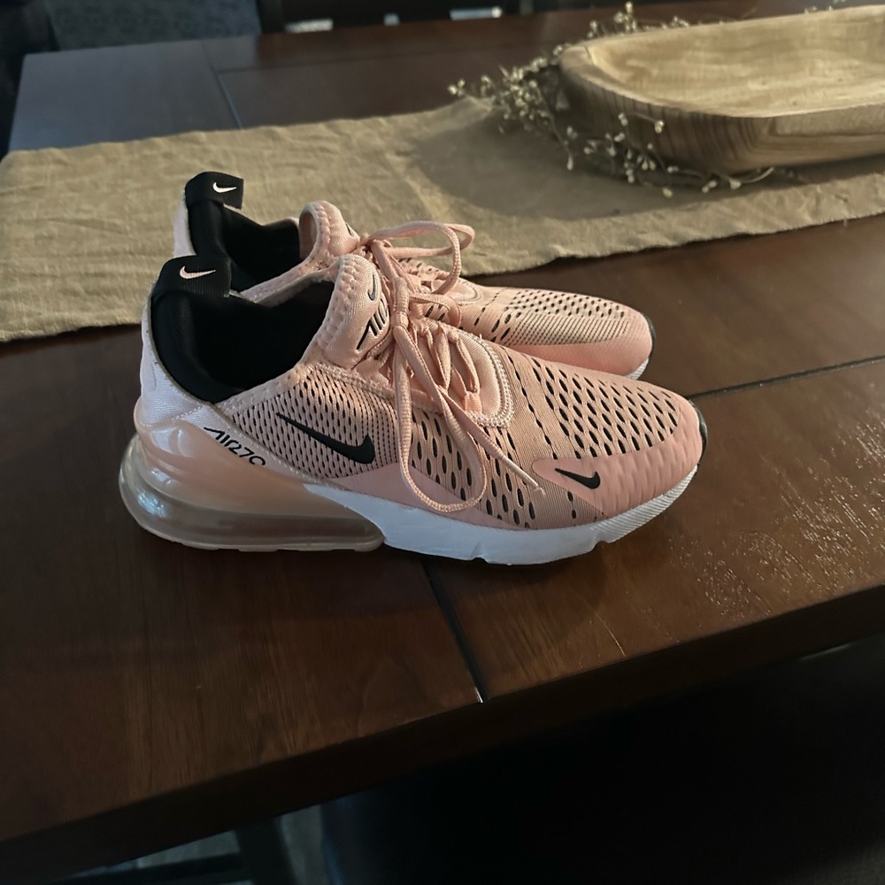 Peach and white Air Max 270